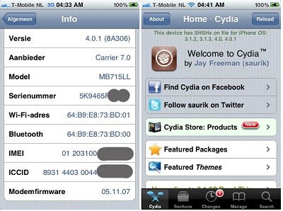 Jailbreakiphone  on Come Fare Jailbreak Iphone 3gs Ios 4 0 1 Con Pwnagetool Bundle