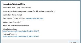 Windows 10 Errore C1900208 durante aggiornamento soluzione