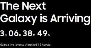 2 agosto Galaxy Note 7 diretta streaming